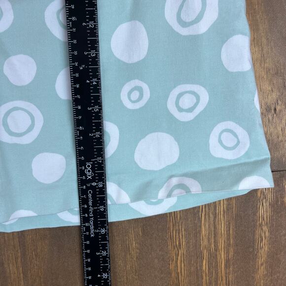 Talbots Womens Skirt Green White Polka Dot Pattern A-Line Stretch 8 Petite - Picture 9 of 12